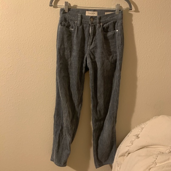 PacSun Vintage Blue/Grey Corduroy Pants - Picture 2 of 4